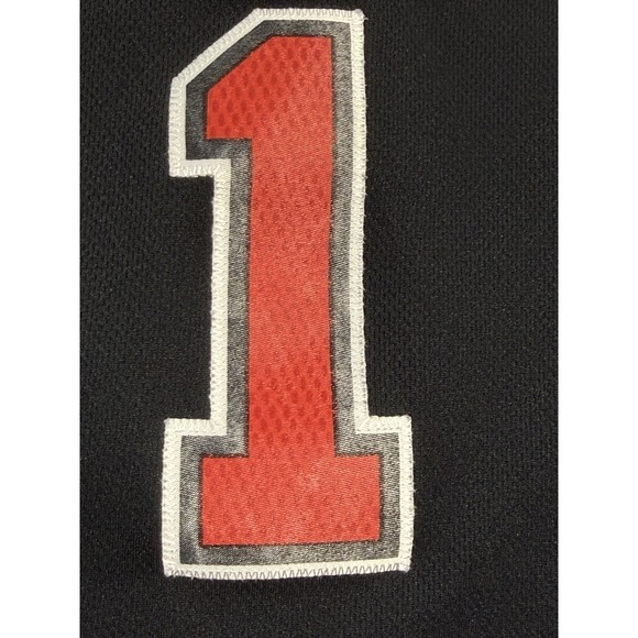 Chicago Bulls Derrick Rose #1 Youth Medium Adidas NBA Jersey Black Swingman Sewn - Picture 5 of 11